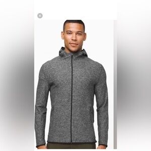 lululemon athletica Gray Full-Zip Hooded Performance Jacket
